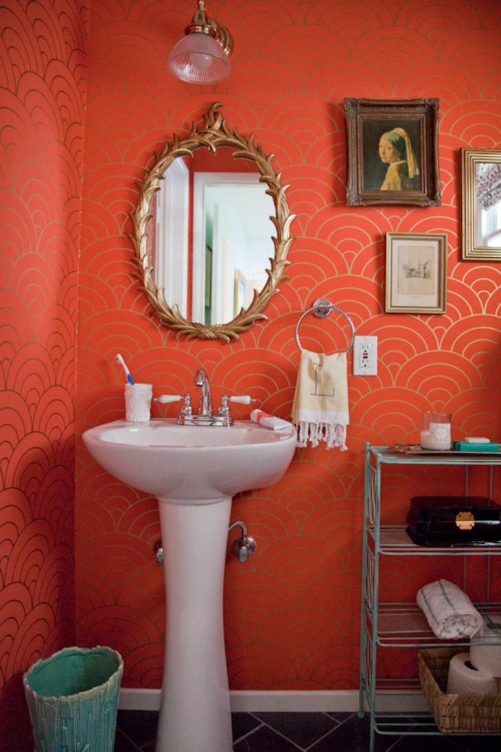 Coral bathroom shop
